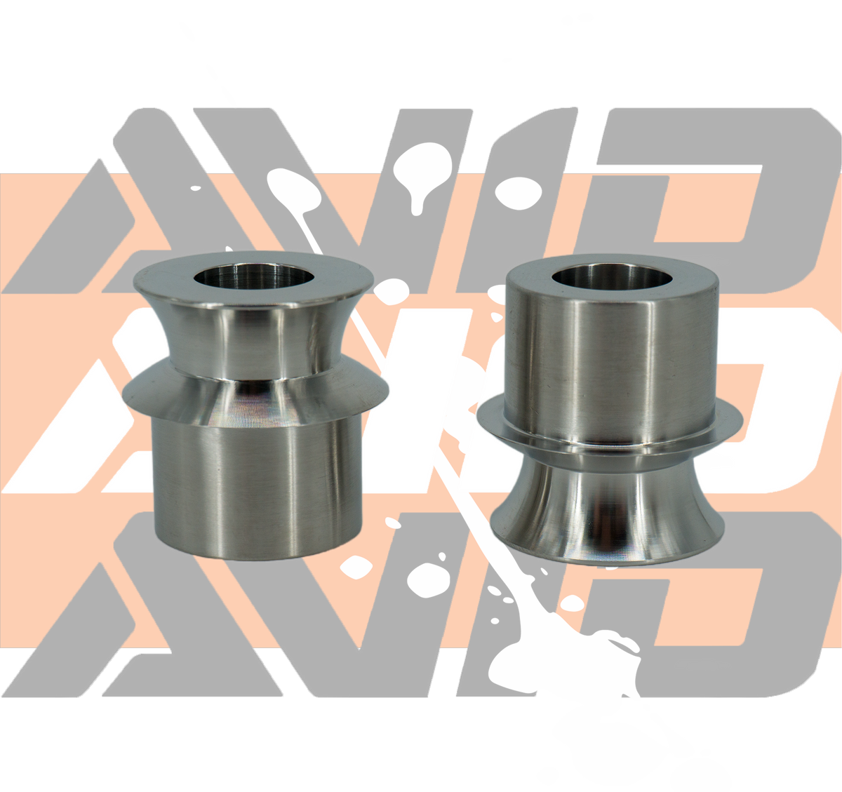 Misalignment, 1" Bearing to 14mm Bolt Hole, Stack 2.5"