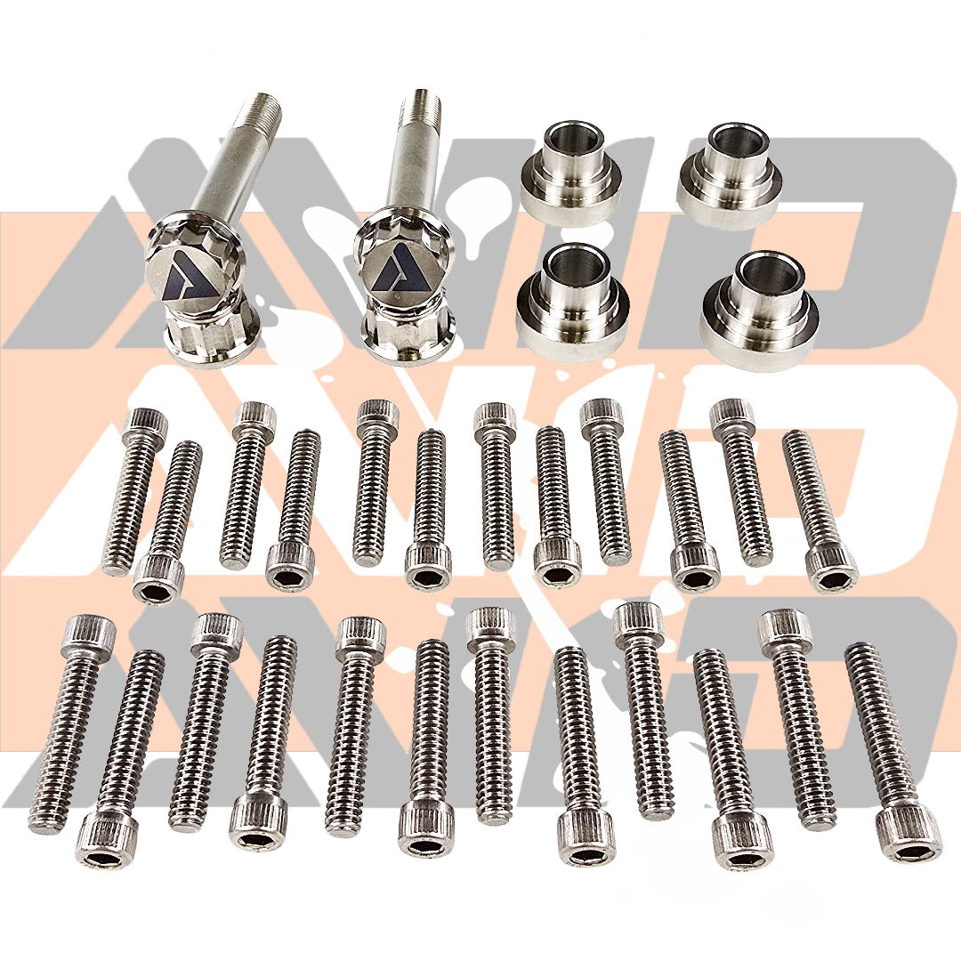 AVID Racing Yamaha YXZ1000 rear shock tower relocation for years 2019+ titanium precision hardware