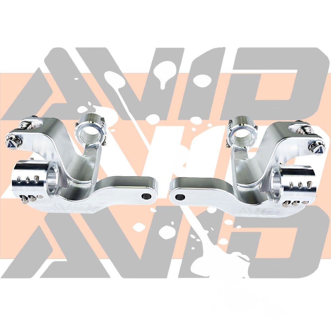 AVID Racing Yamaha YXZ1000 rear shock tower relocation for years 2019+ billet with mounted titanium hardware