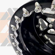AVID Racing titanium hardware kit for packard beadlock rims mounted on tire