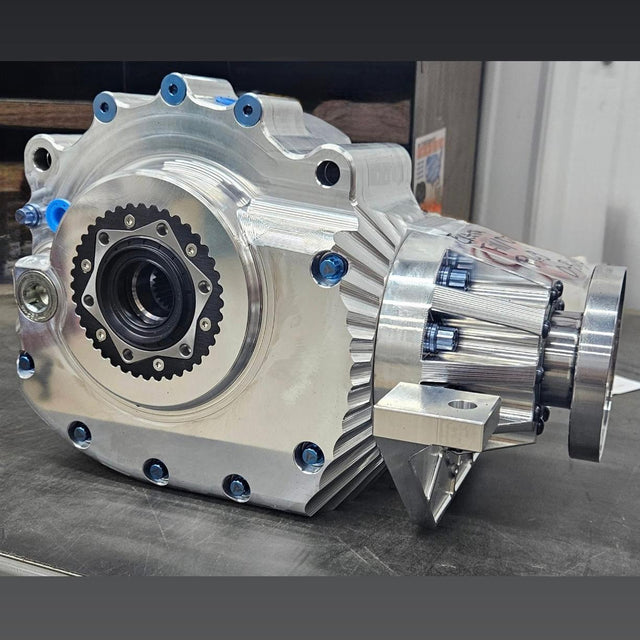 AVID Racing Yamaha YXZ1000 Juarez Performance Differential Complete AVID Titanium Bolt Hardware Kit anodized blue mounted on differential 