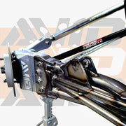 Polaris Pro R XC trailing arm kit rear suspension AVID Racing chromoly arms, billet toe link delete, and demon axles