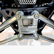AVID Racing Polaris RZR Pro R billet radius rods, billet radius rod plate, mounted precision 12 point titanium hardware