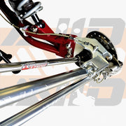 AVID Racing Polaris Pro R XC trailing arm system installed no toe link rear suspension