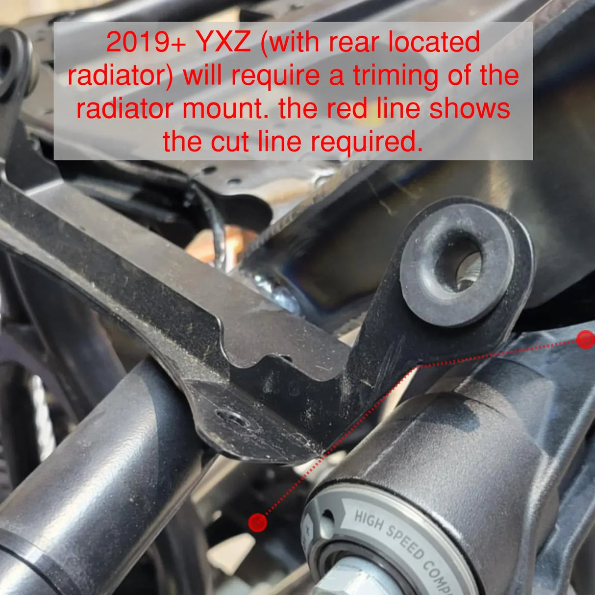 YXZ1000 Rear Shock Tower (Mount), 2019+