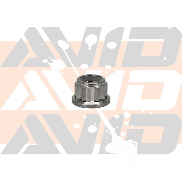 Titanium 12 Point Flange Nylon Lock Nut, M12 x 1.5 | AVID Racing