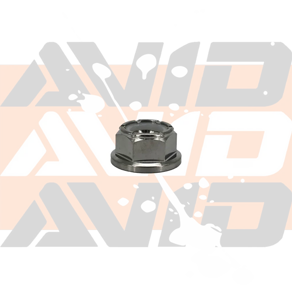 Titanium 6 Point Flange Nylon Lock Nut, M14 x 2.0 | AVID Racing