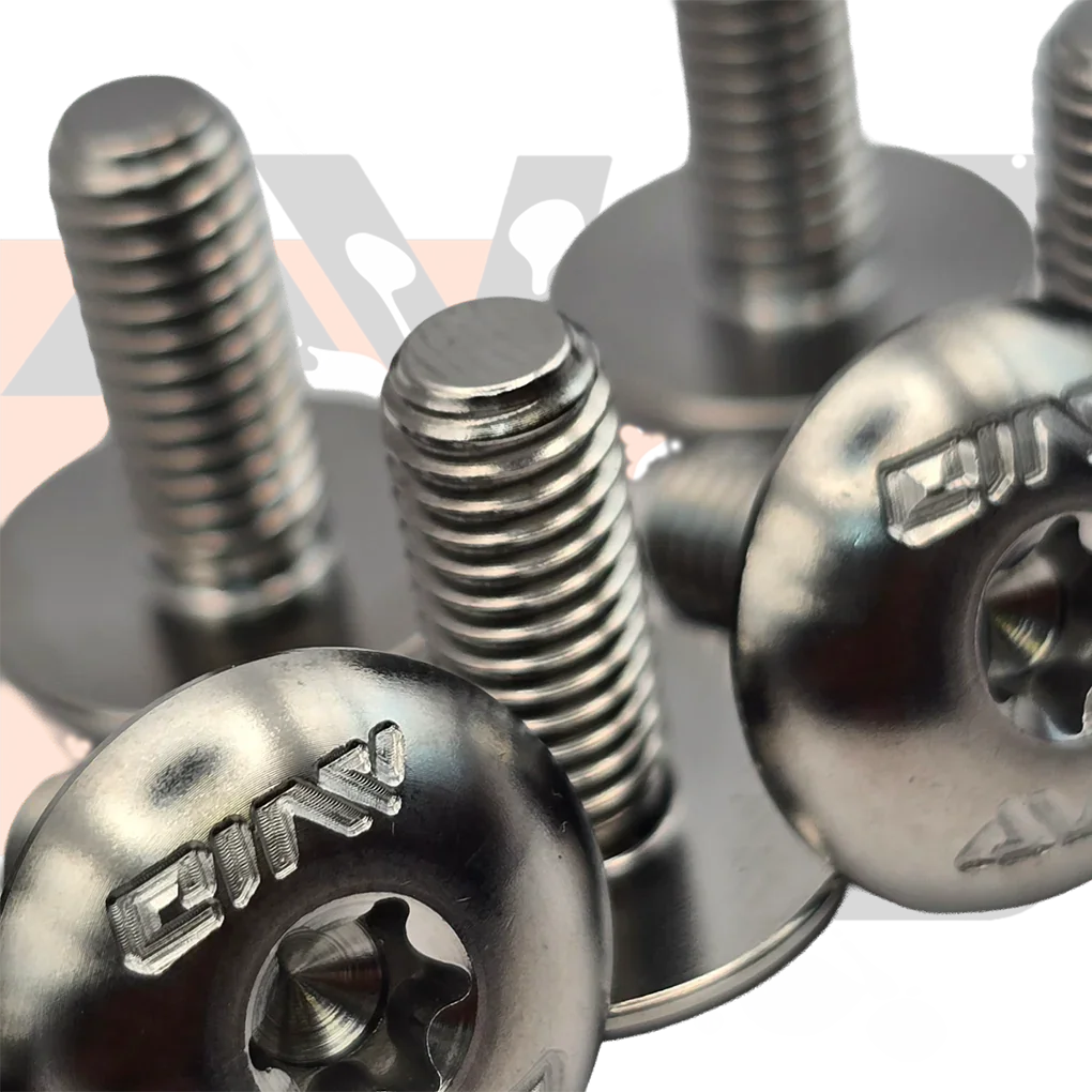 Universal Torx Body Bolt Titanium Bolt Hardware Kit, 15 Piece | AVID Racing