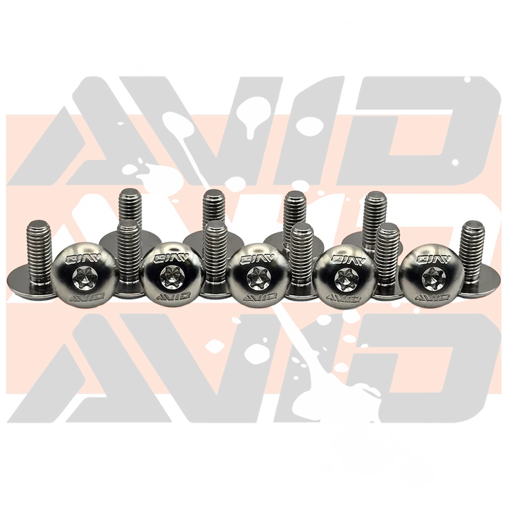 Universal Torx Body Bolt Titanium Bolt Hardware Kit, 15 Piece | AVID Racing