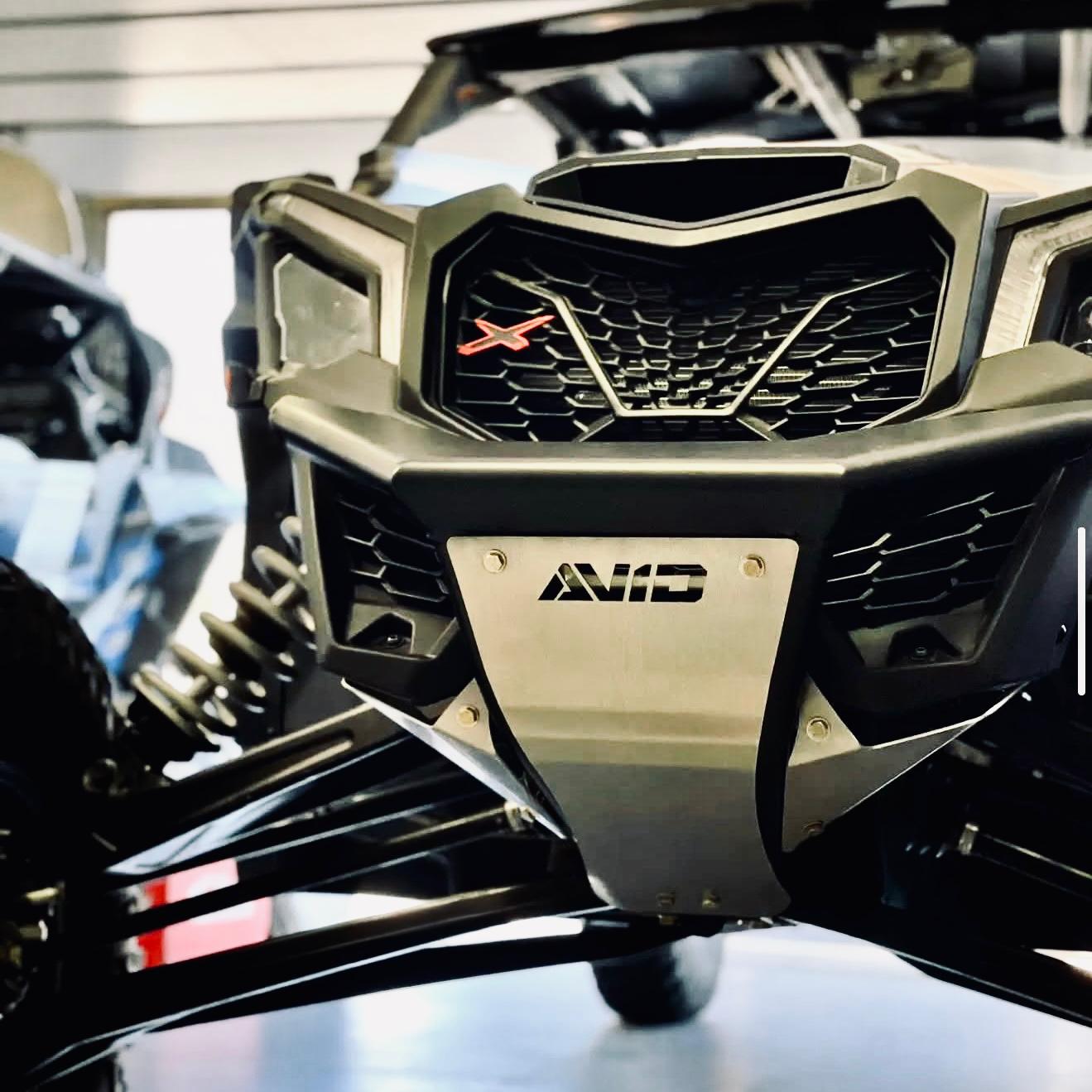 AVID Racing Can-Am X3 chromoly Front Bumper mounted on vehicle 