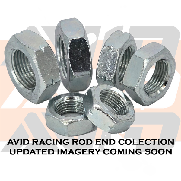 JNL12A 7075 Aluminum Jam Nut, 3/4-16 LH Thread, Clear anodized | AVID Racing